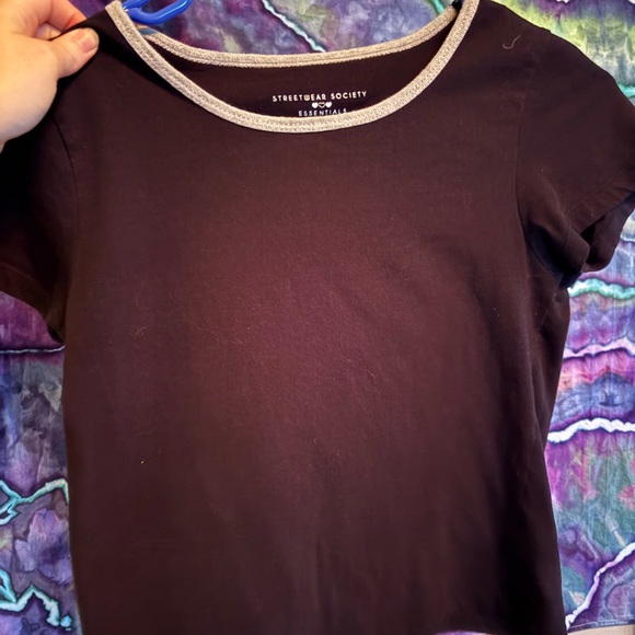 Streetwear Society Black Tee with Gray Accents - Picture 1 of 1